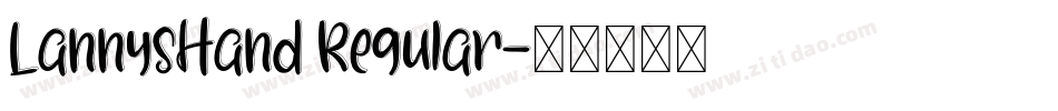 LannysHand Regular字体转换